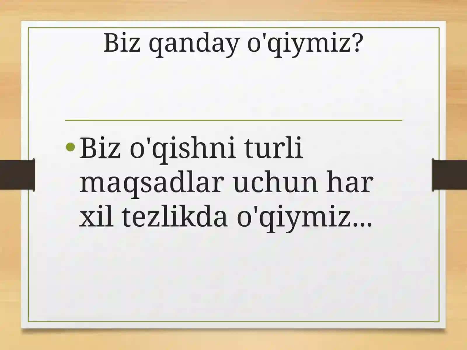 Asosiy o'qish qobiliyatlari 4