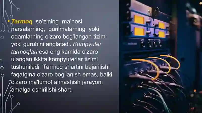 Tarmoq arxitekturasi 4