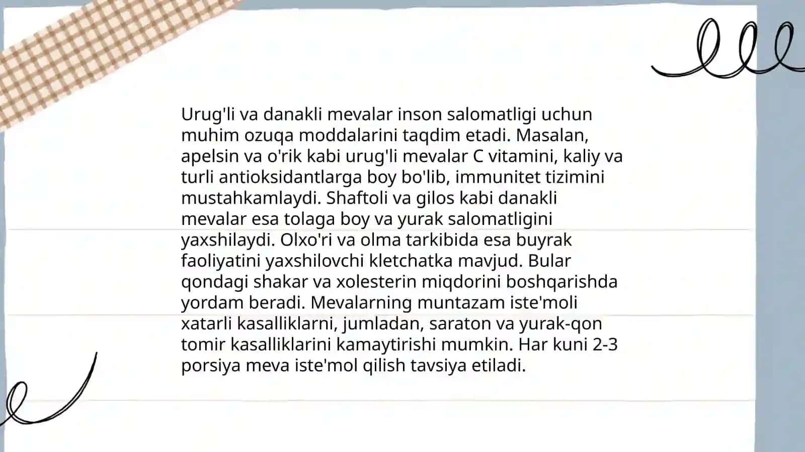 Urug'li va danakli mevalr 4