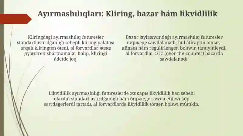 Futures shártnamaları 4