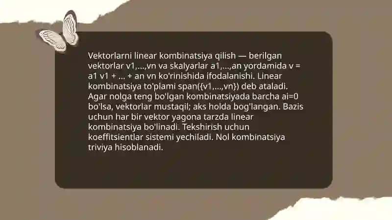 Vektorlar sistemasi 4