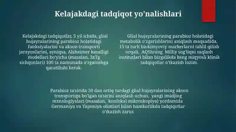 Parabioz holati glaial hujayralaringing funksialari 4
