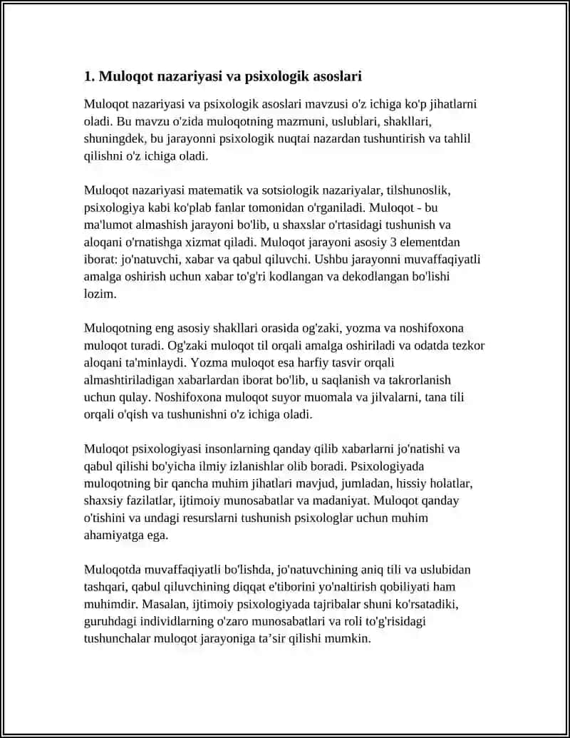 MULOQOT VA SHAXSLARARO MUNOSABAT PSIXOLOGIYASI 4
