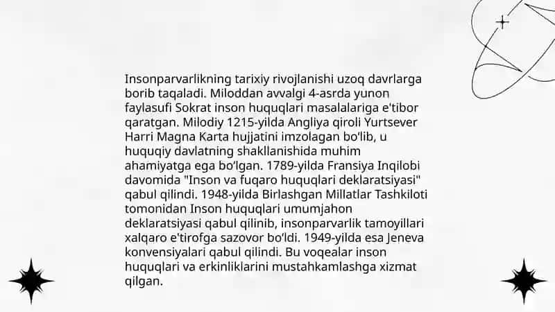 Insonparvarlik tamoyili 4