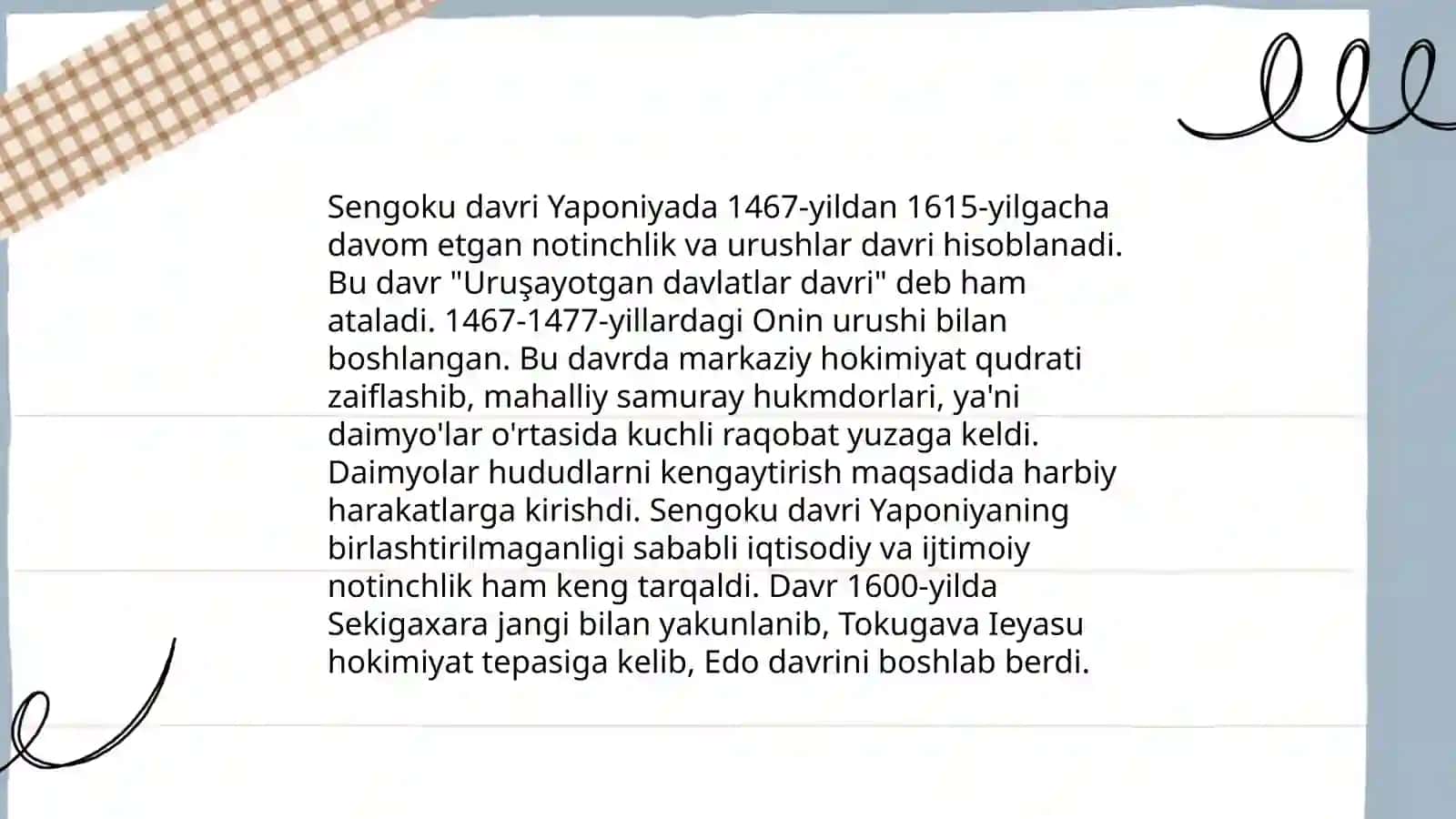 Tokugava Eyusening hokimiyatga kelishi 4