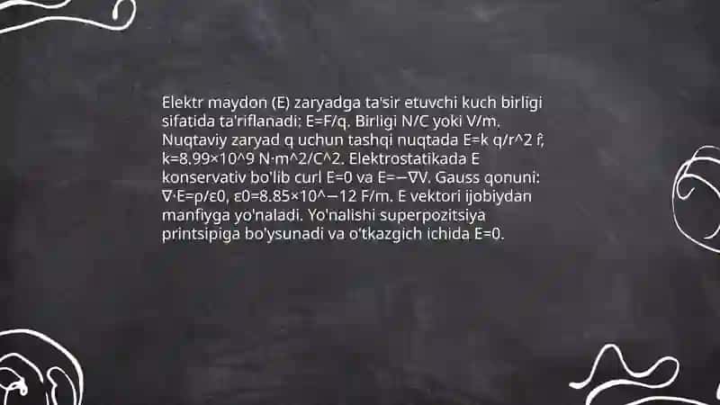 Elektromagnit maydon va uning xususiyatlari 4