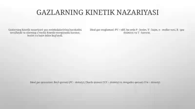 Ideal Gaz Qonunlari 4