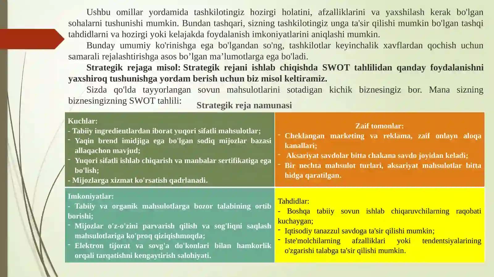 Strategik rejalashtirish modellari 4
