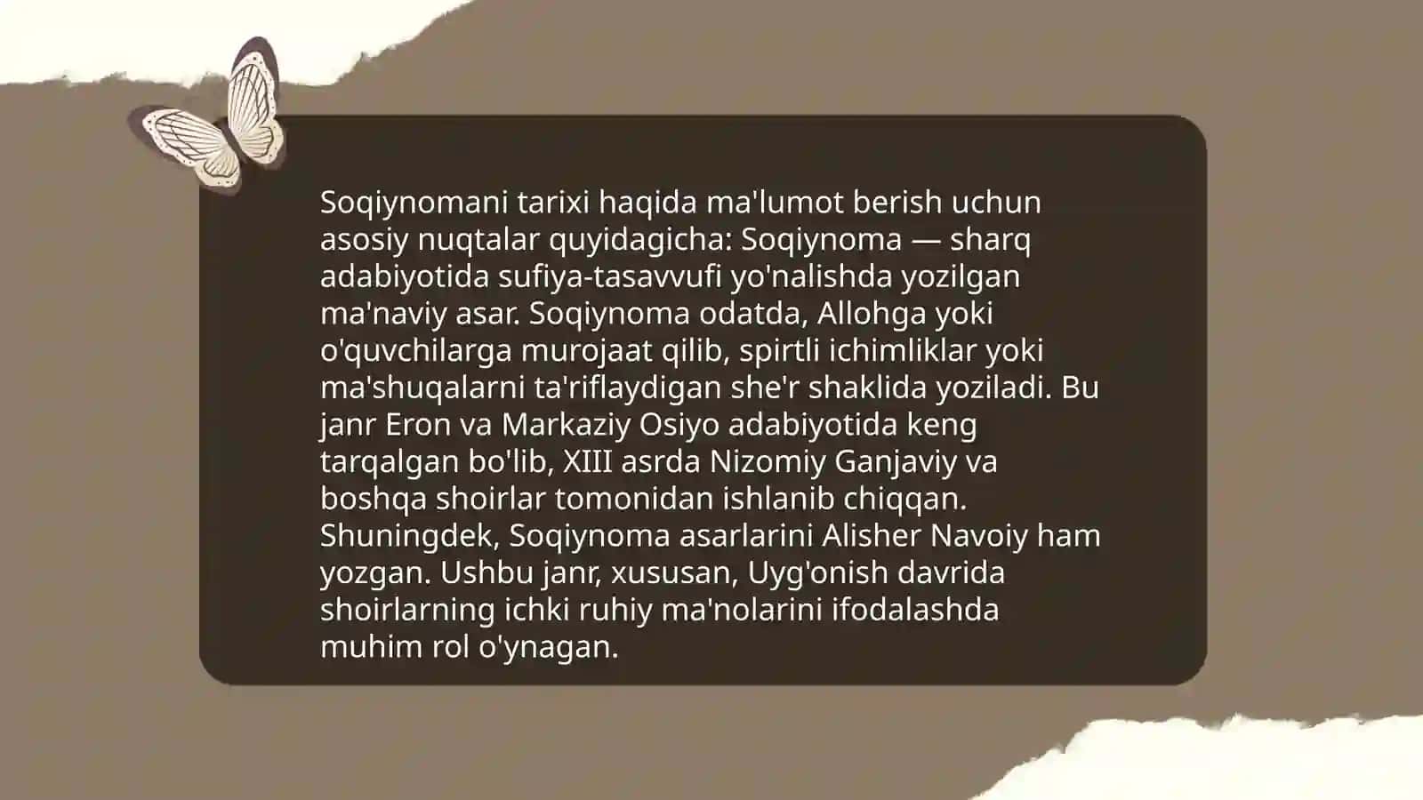 Soqiynomani sharhlab ôqitish 4