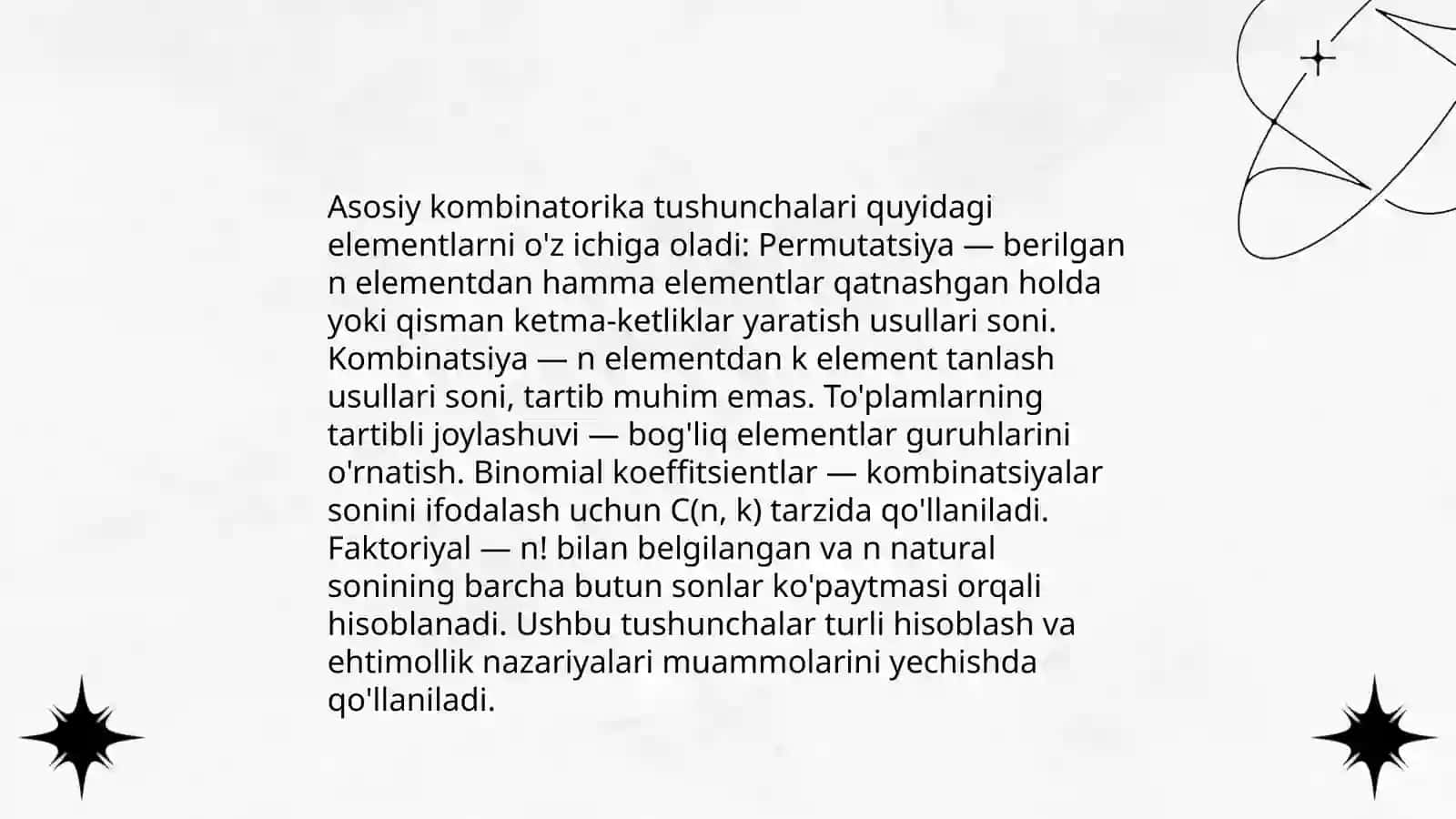 Qiziqarli kombinatorika 4