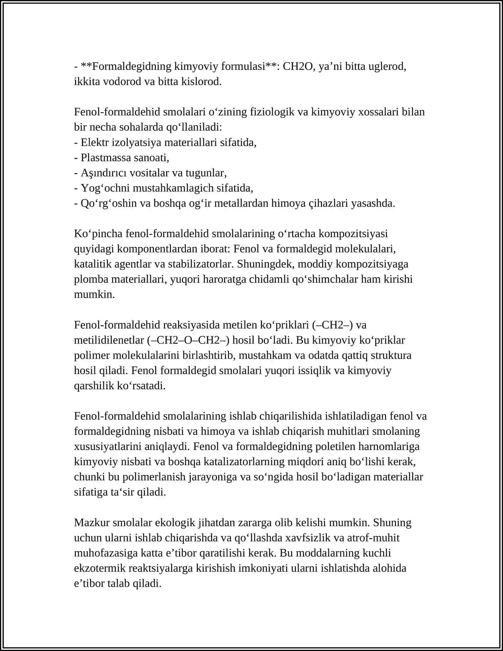 FENOL FORMALDIGED SMOLALARI 4