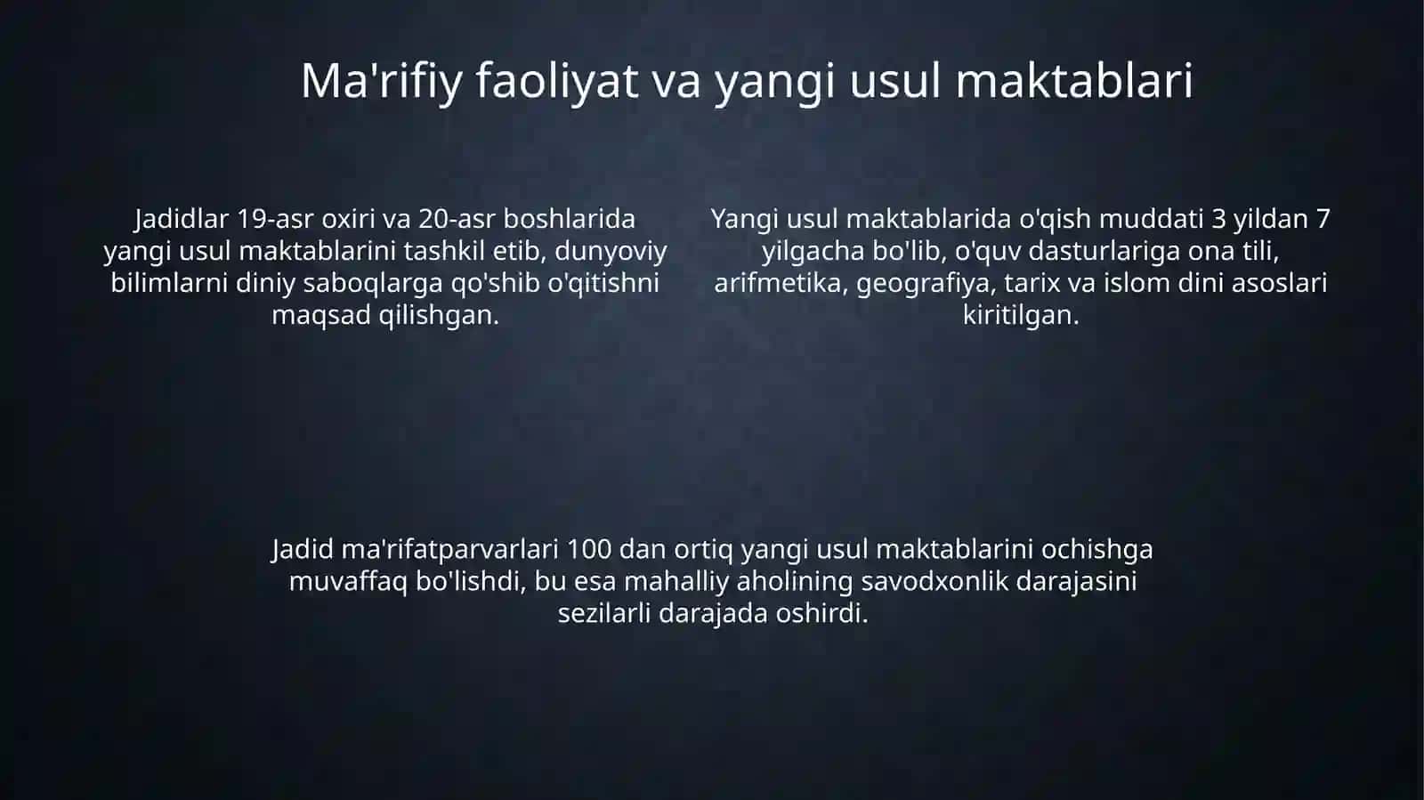 Fidoyi jadid ma'rifatparvarlarning faoliyati 4