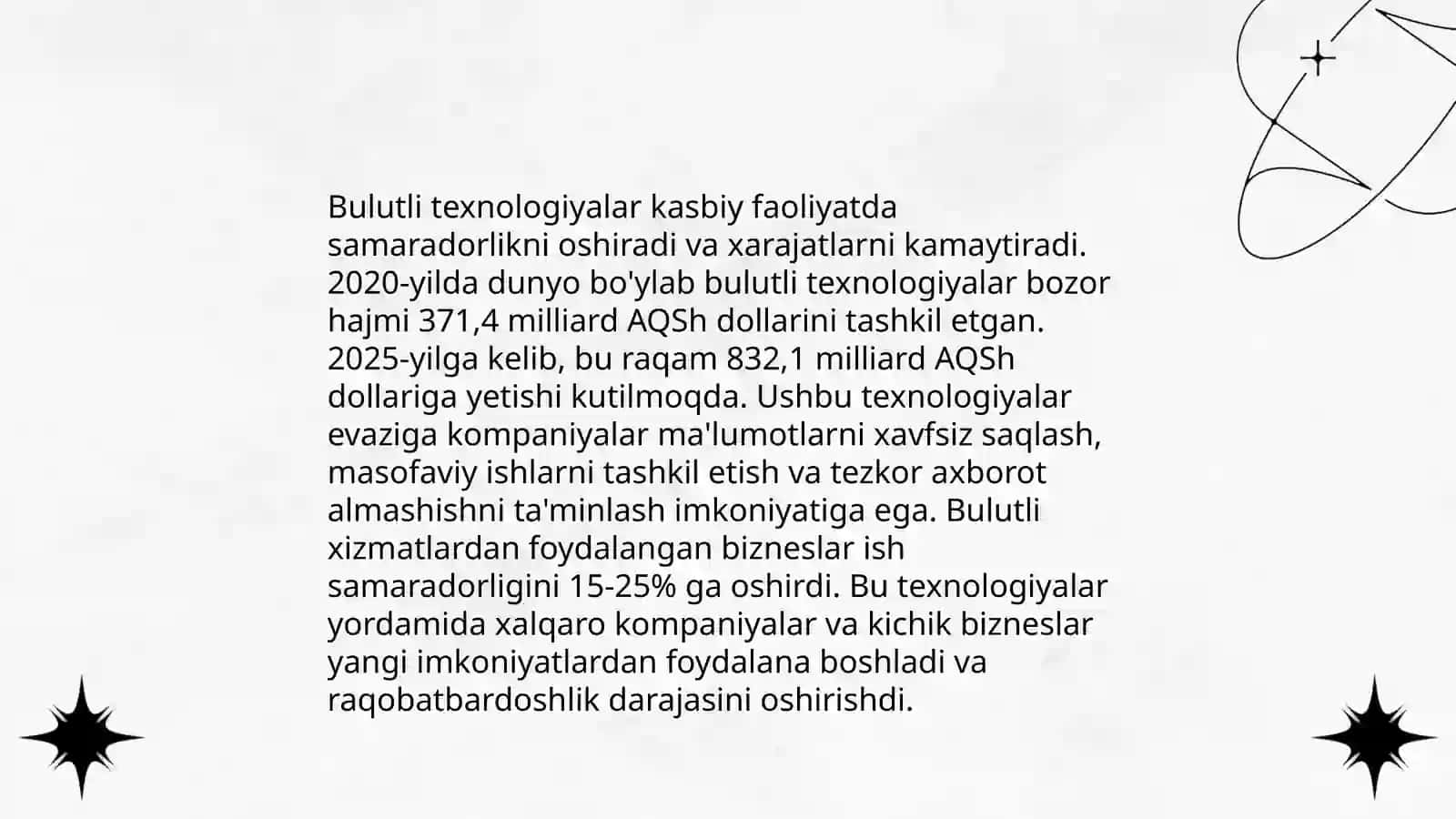 Bulutli texnologiyalar tushunchasi 4