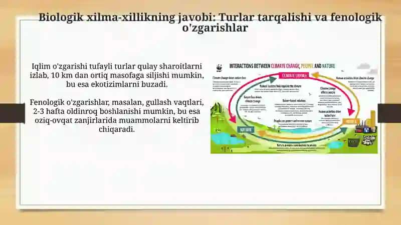 The effects of climate change on biodiversity 4