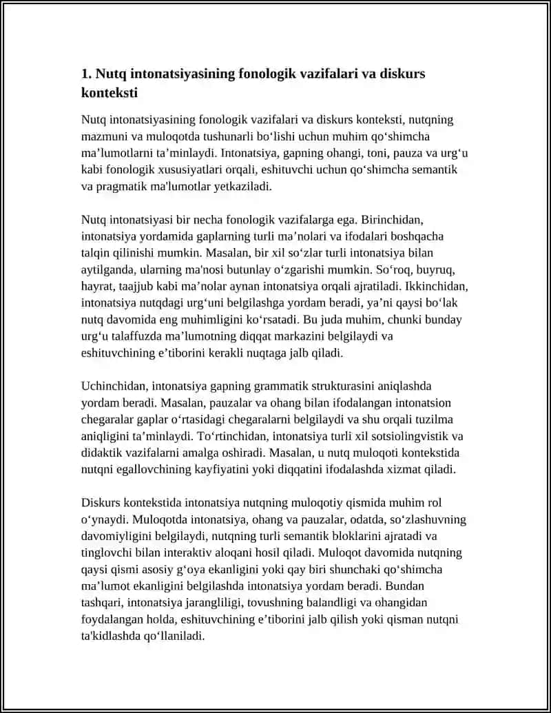 PHONOLOGICAL FEATURE OF SPOKEN DISCOURSE:INTONATION,TONE,PAUZE,WORK PROMINANSE 4