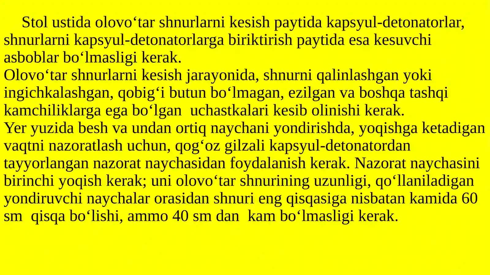 Elektr-olovli va olovli portlatish 4