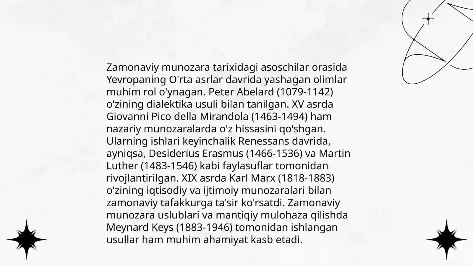 Zamonaviy munozara tarixi 4