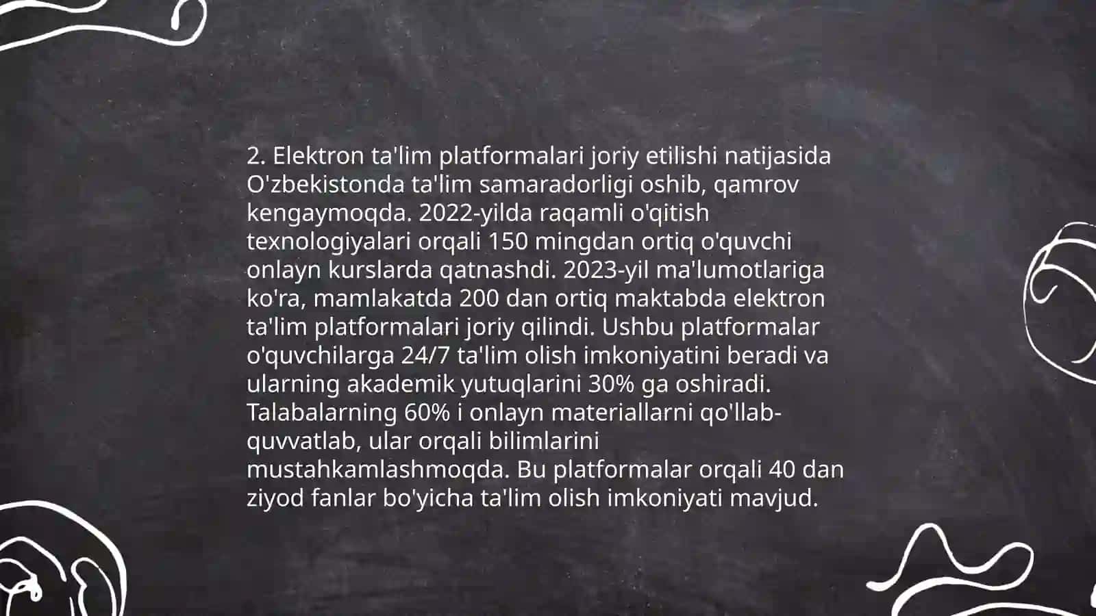 O'zbekiston Respublikasida ta'lim sohasida amalga oshirilgan islohotlar 4