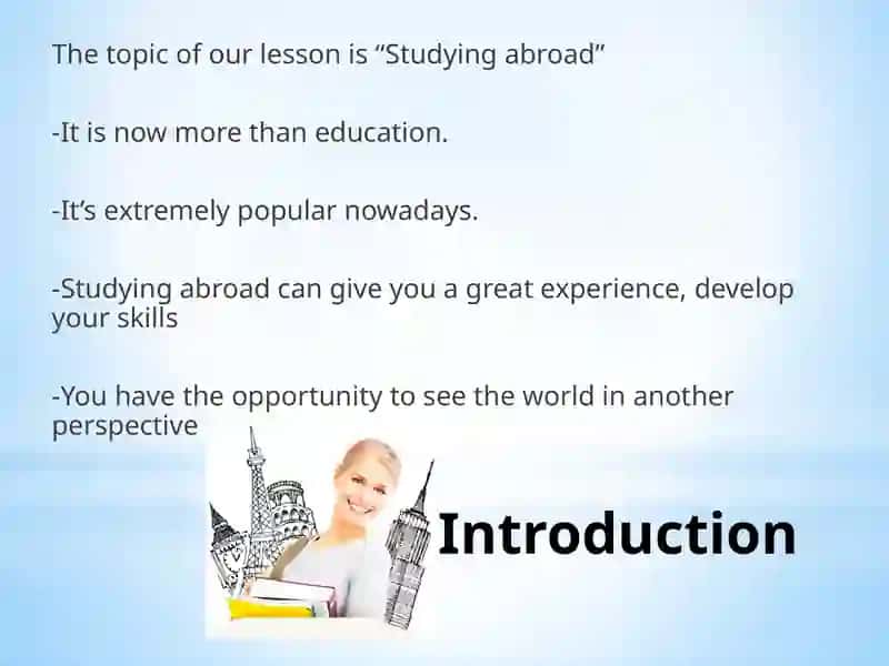 Studying abroad, adult learning 4