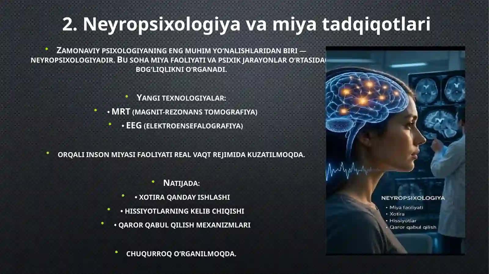 Psixologiyaning zamonaviy tendensiyalari 4