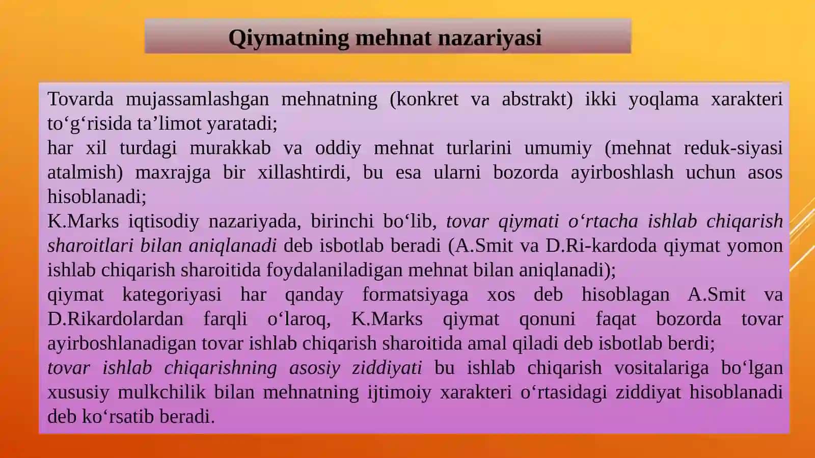 KLASSIK IQTISODIY MAKTABNING YAKUNLANISHI 4