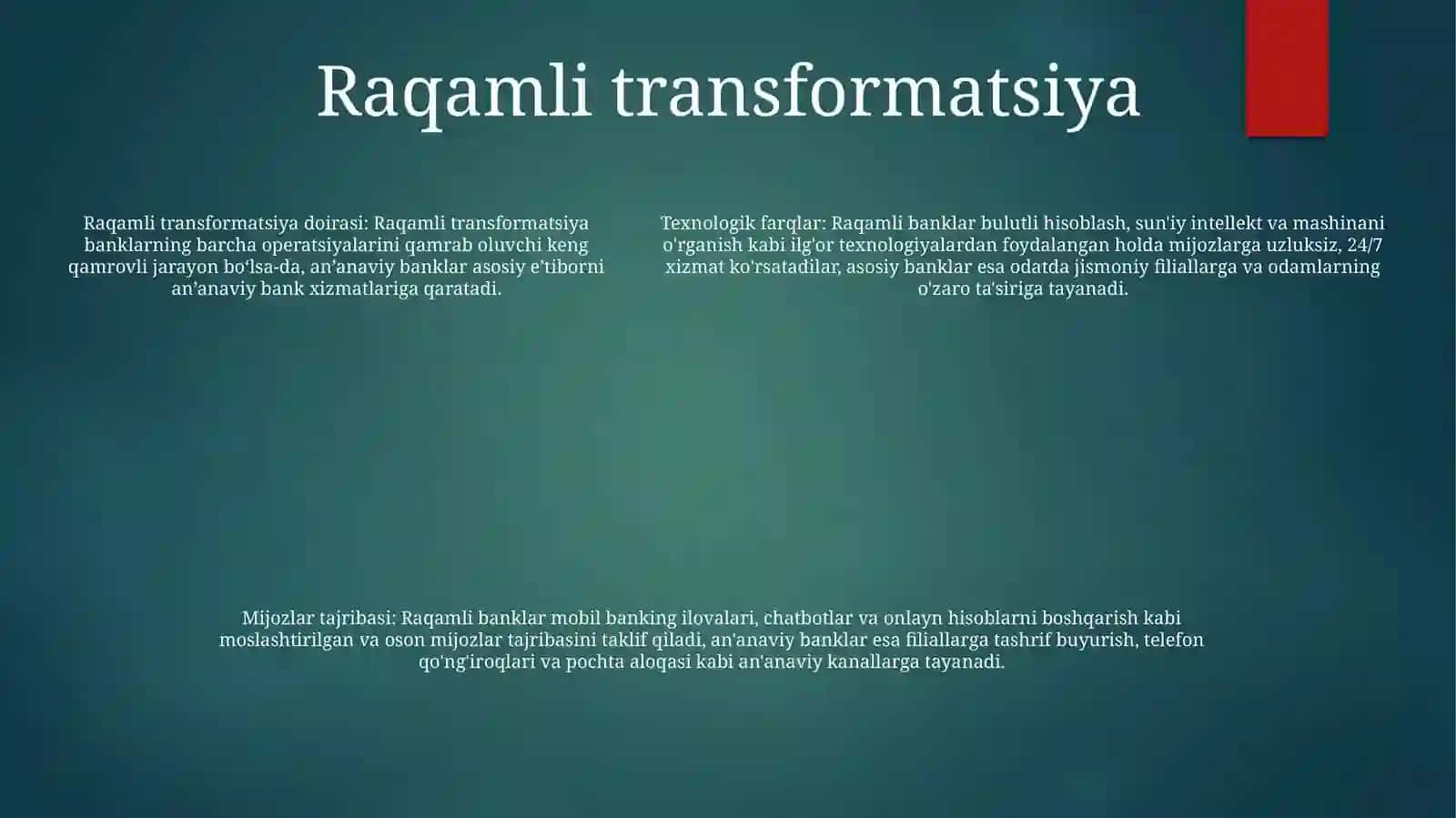 An'Anaviy Va Zamonaviy BanklarFarqlari 4