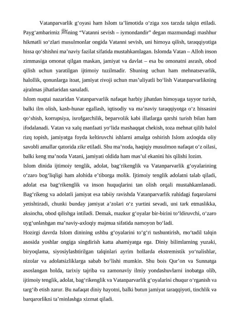 Islom qadriyatlari va maʼrifatining hozirgi davrdagi ahamiyati 4