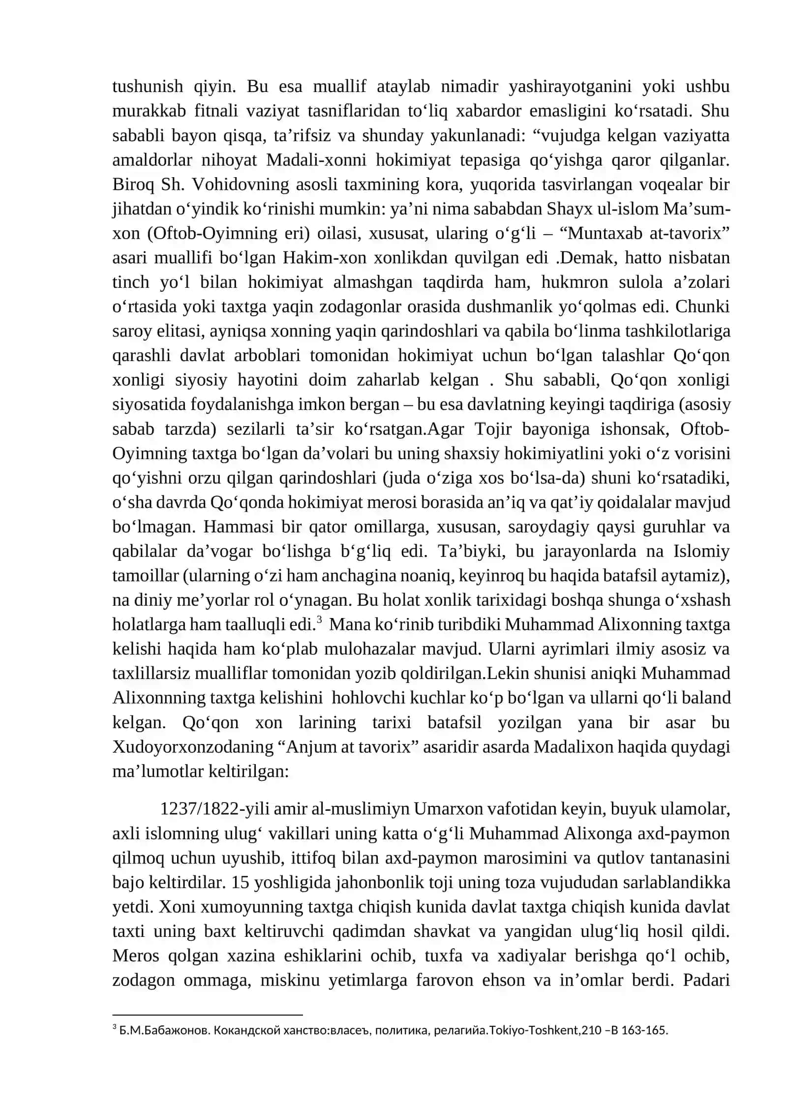 Muhammad Alixon hayoti va hukmronlik davriga kirish 4