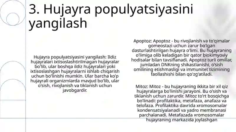 Hujayra Populyatsiyalarining Turlari 4