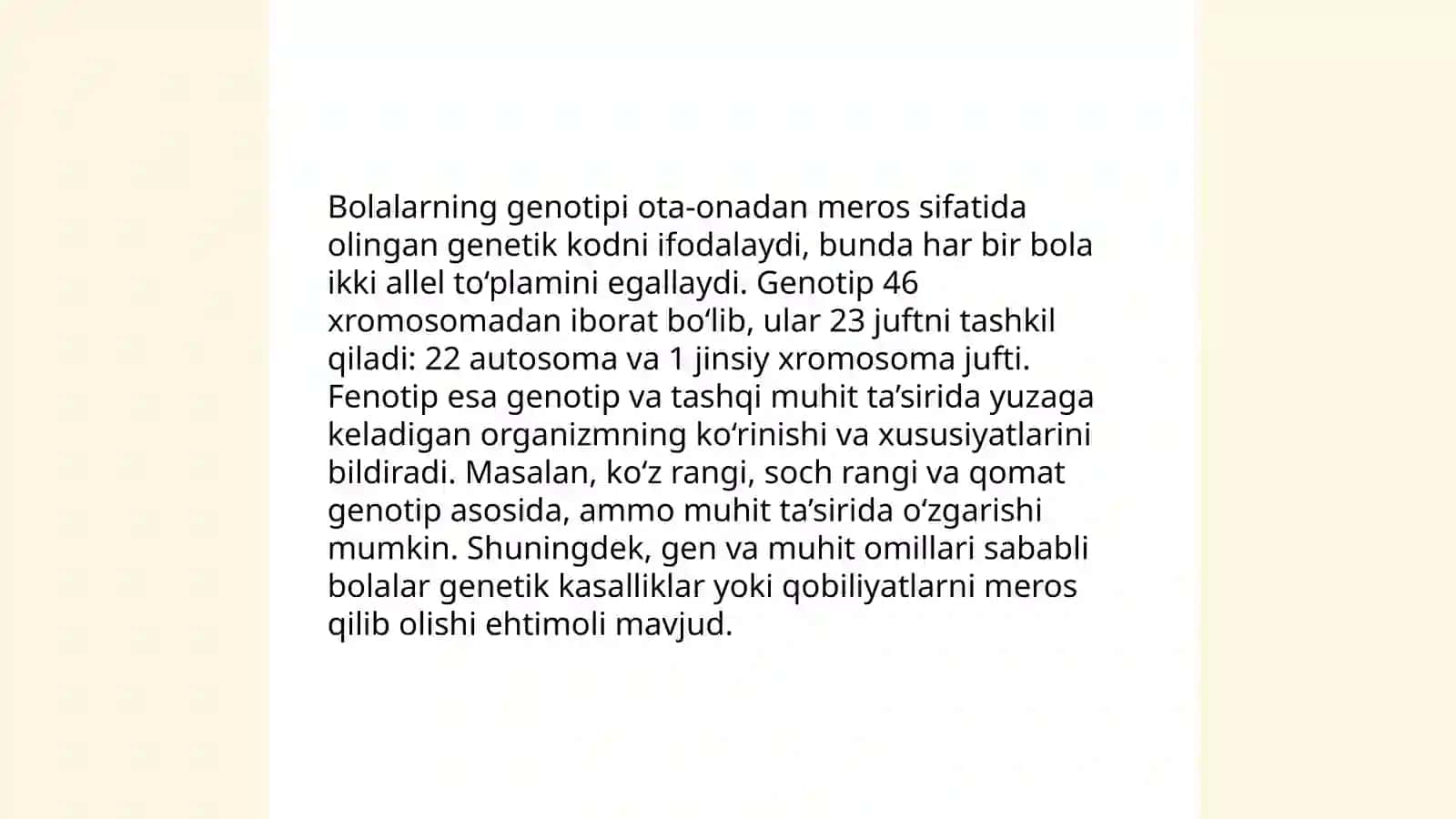 Bolalardagi genetik farqlar 4