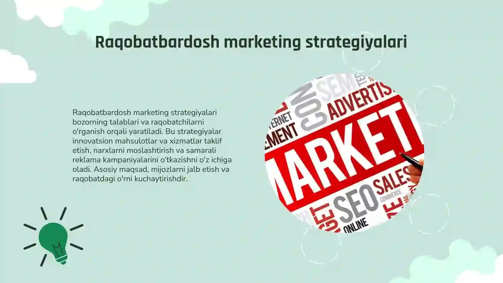 MarketingNarhlashtirish uslublari 4