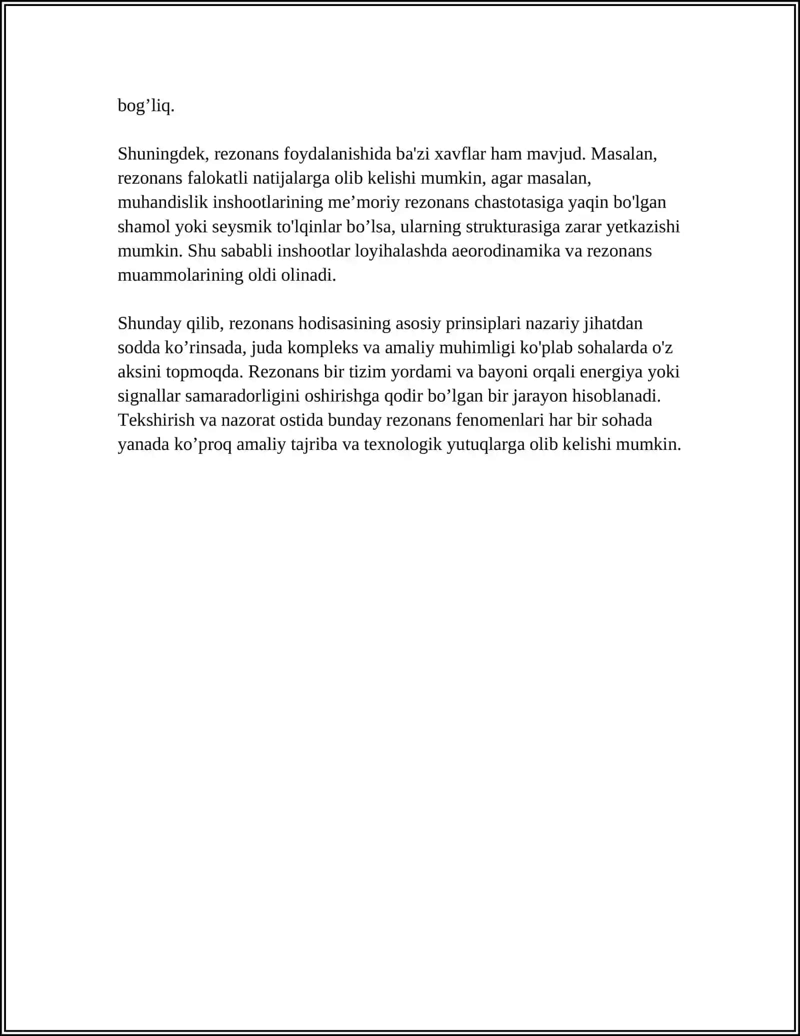 O‘ZGARUVCHAN TOK ZANJIRIDAGI REZONANS HODISALAR 4