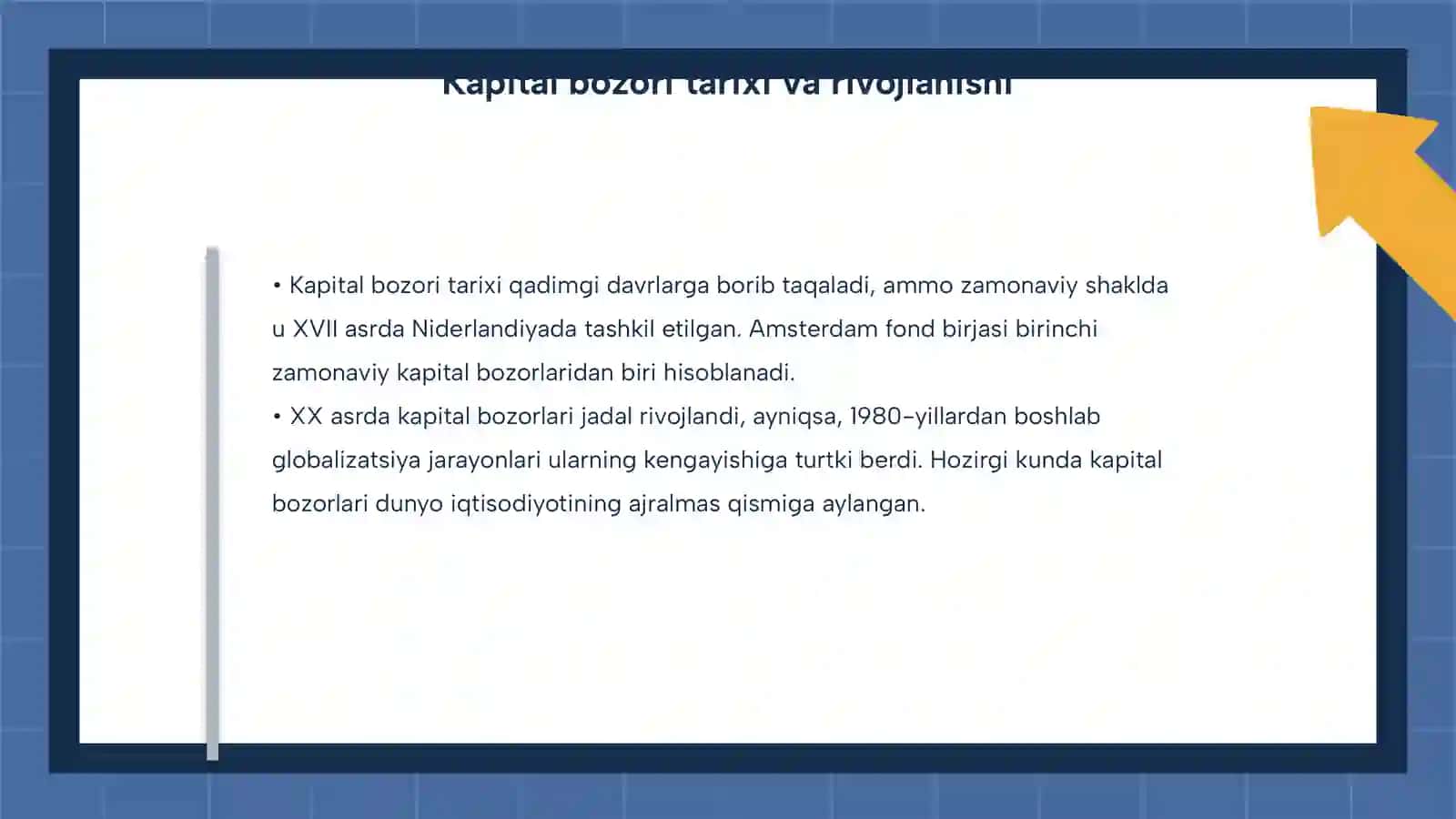 Kapital bozori mazmun mohiyati 4