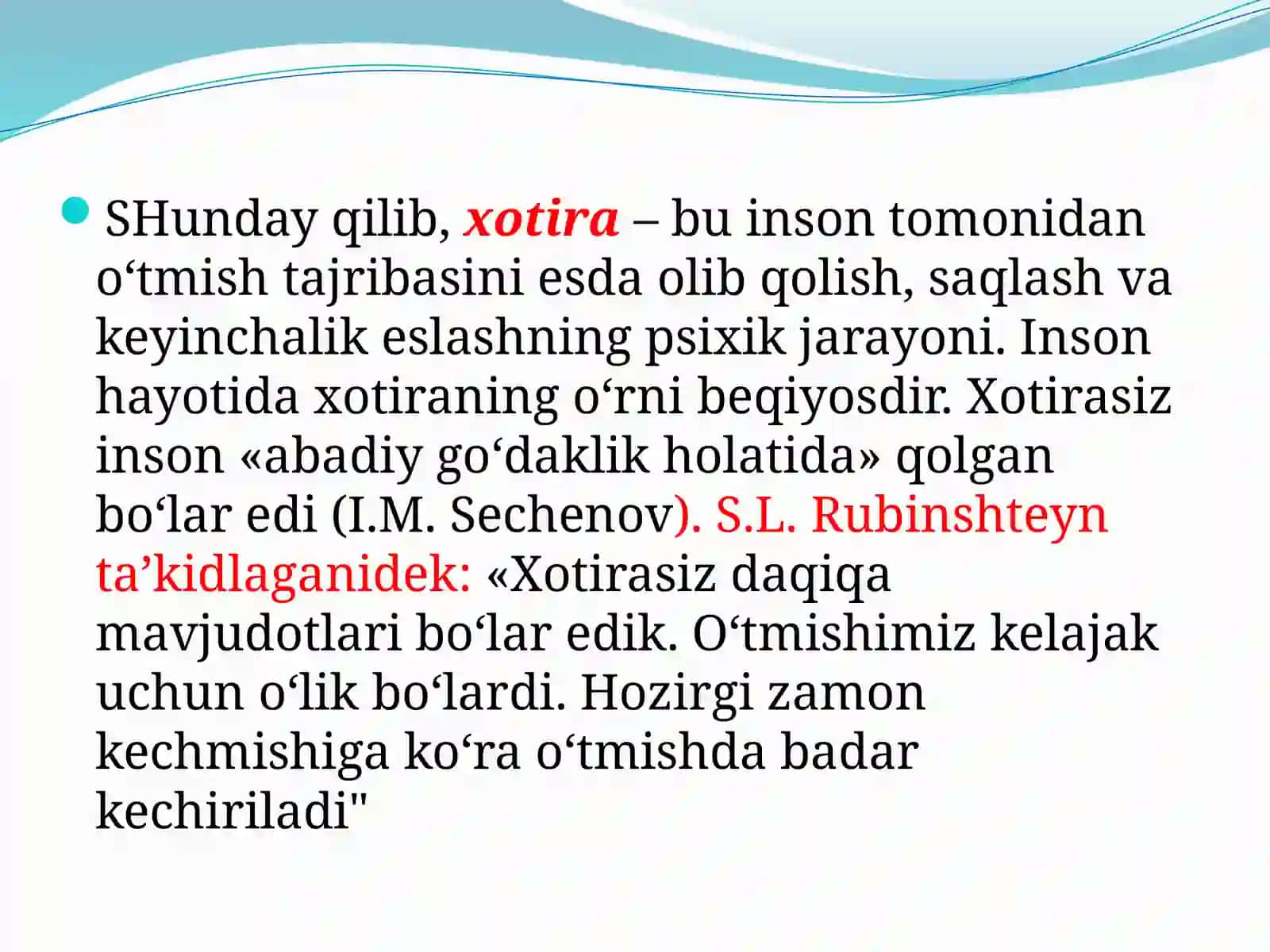 Xotira mexanizmlari 4