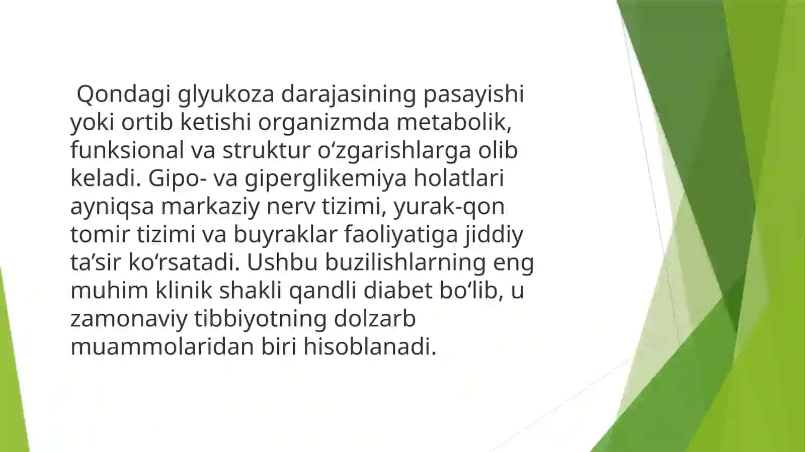 GIPO VA GIPERGLIKEMIYALAR: SABABLARI, TURLARI VA PATOGENEZI 4