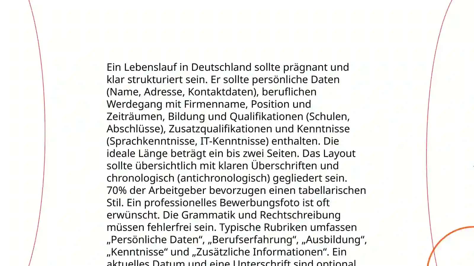 Bewerbungsschreiben in Deutschland 4