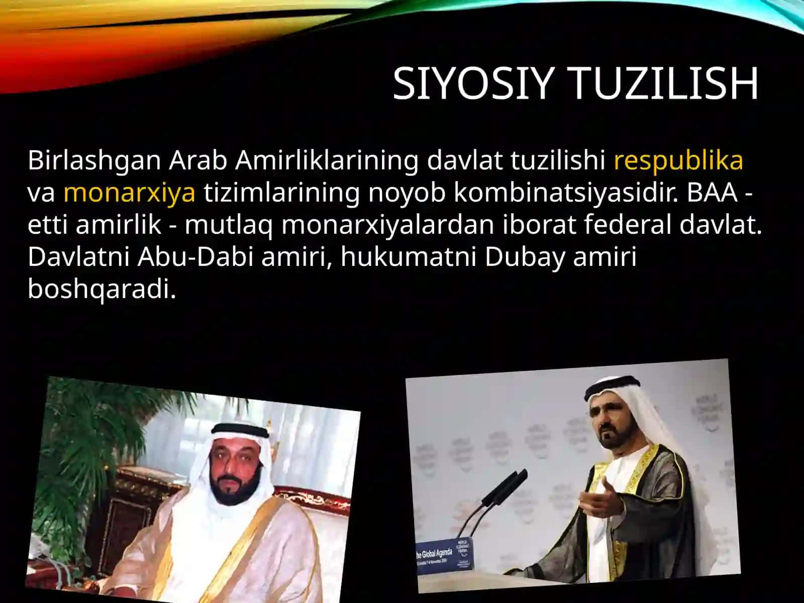 BIRLASHGAN ARAB AMIRLIKLARI 4