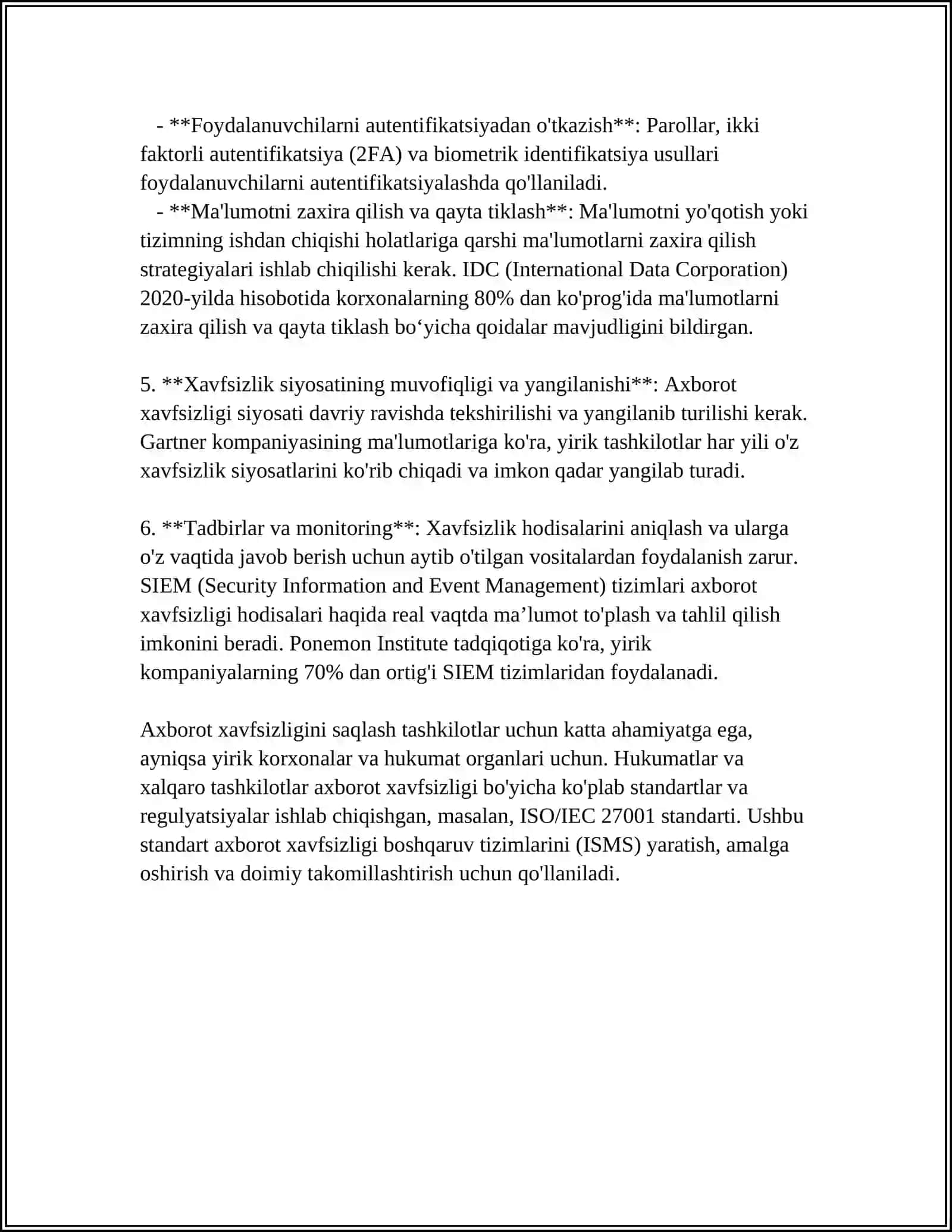 KORXONA FAOLIYATIDA AXBOROT XAVFSIZLIGI 4