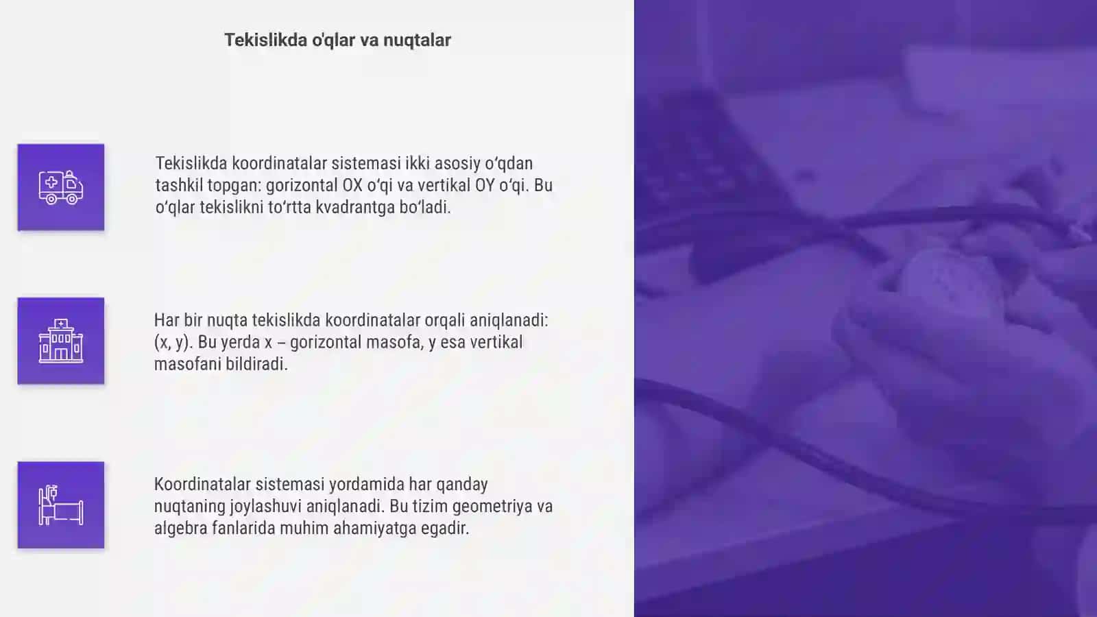 Tekislikda koordinatalar sistemasi 4