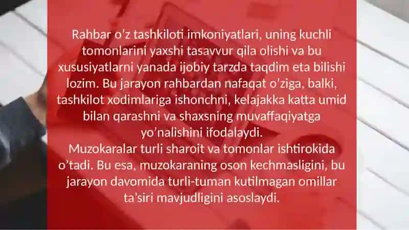 Muzokaralar olib borishning psixologik asoslari 4