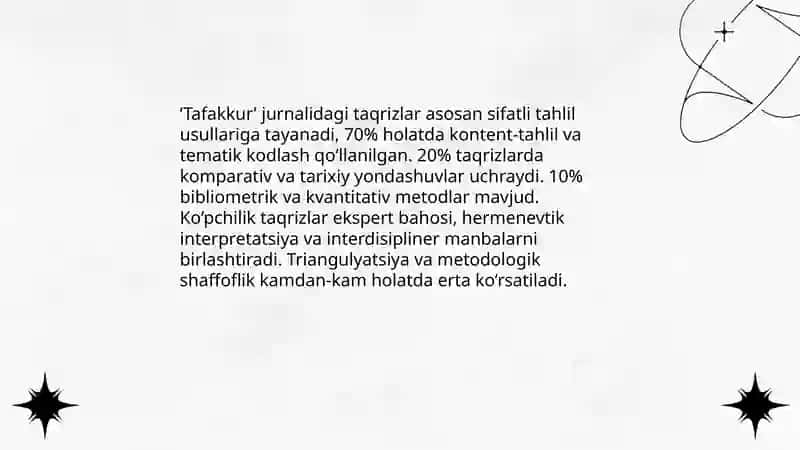 Tafakkur jurnalidagi taqrizlar tahlili 4