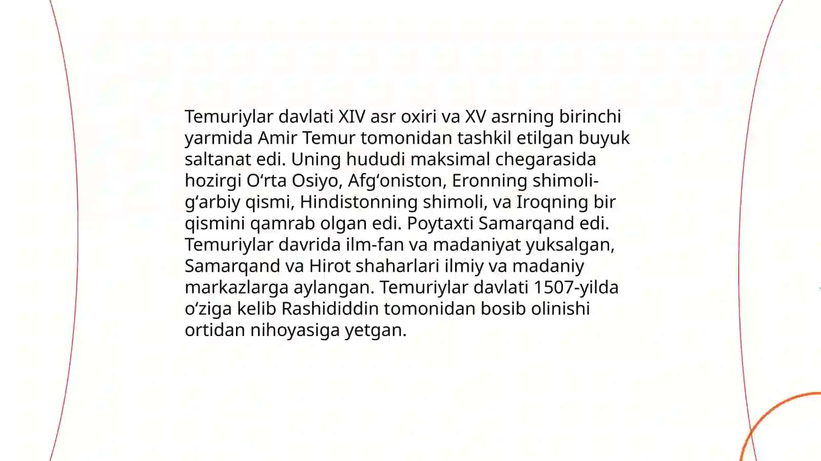 Amir temur va temuriylar davlati xaritasi 4