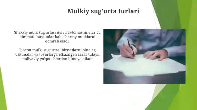 Shaxsiy Mol-Mulk Sug'urtasi 4