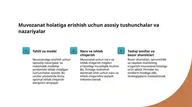 Raqobatlashuvchi firmaning muvozanat holati 4