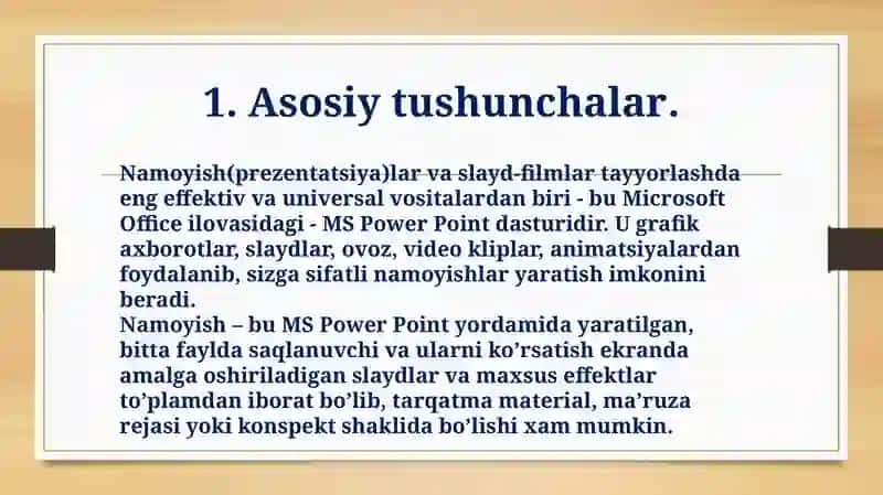 "TAQDIMOTLAR YARATISH USUL VA VOSITALARI" 4