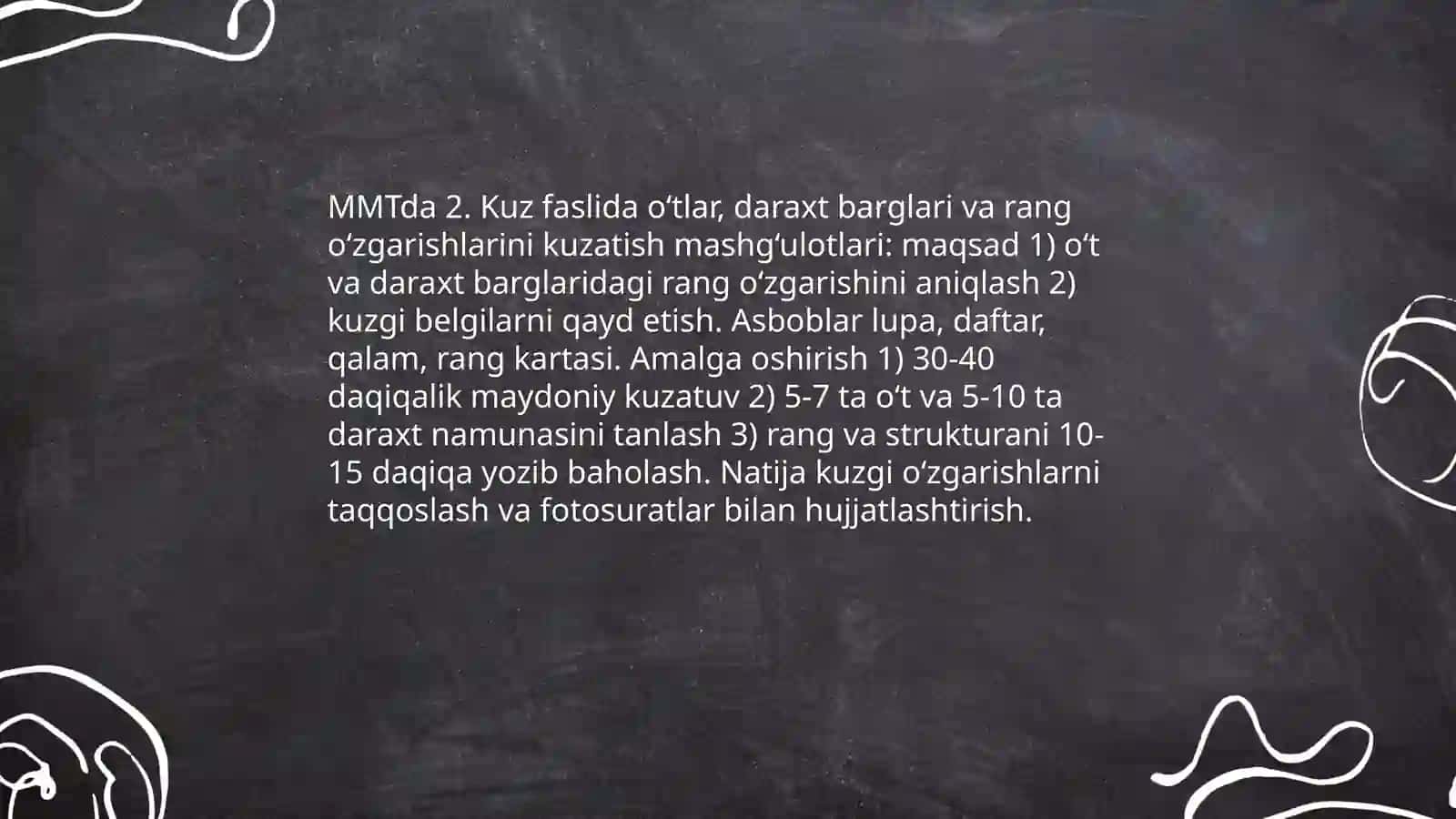 MMTda kuzgi tabiat manzaralarini kuzatish 4