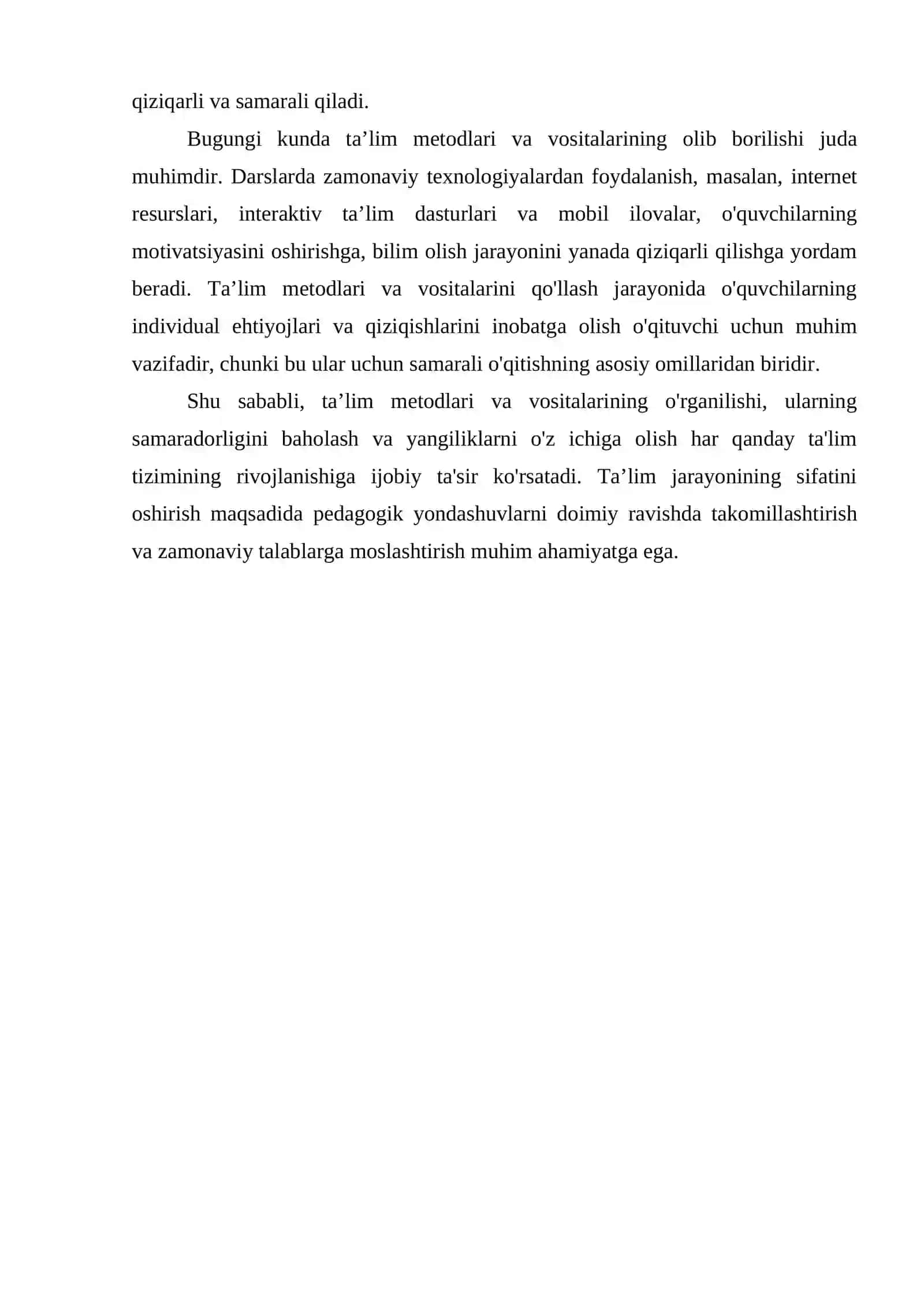 TA’LIM METODLARI VA VOSITALARI 4