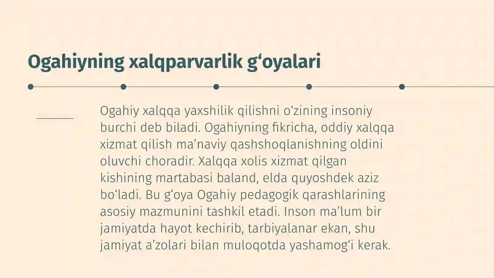Ogahiy hayoti va ijodi 4