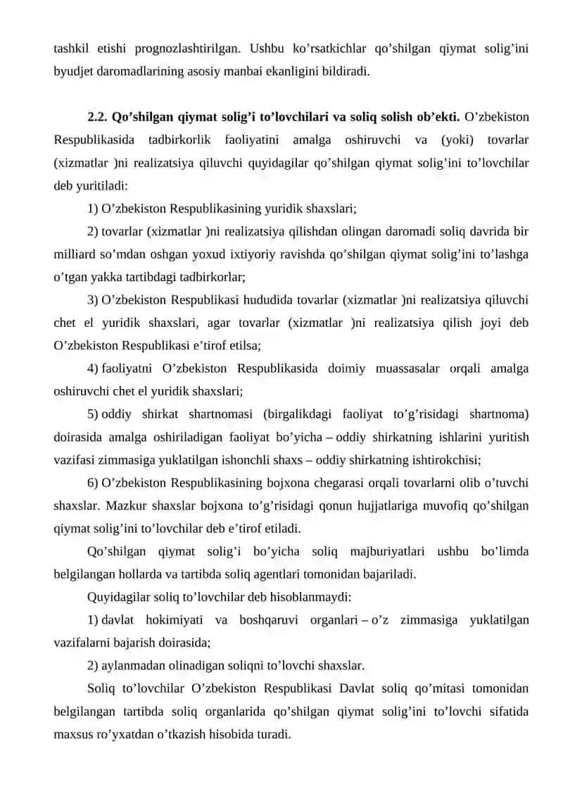 Qo’shilgan qiymat solig’i 4