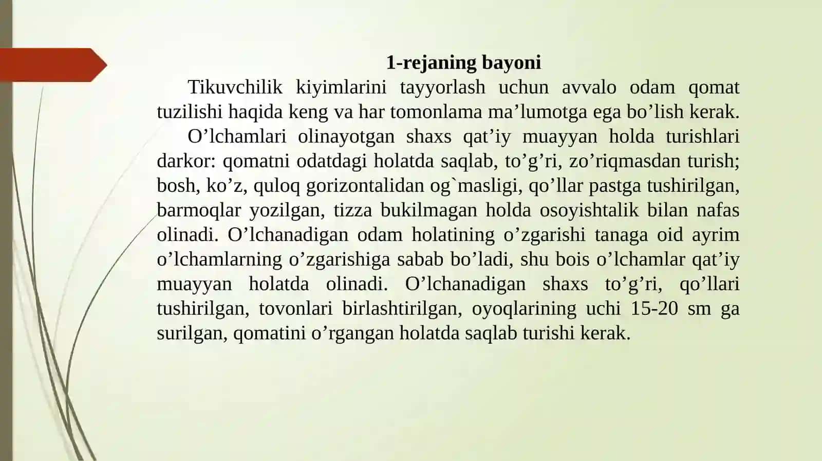 O’lchov turlari va ularni olish tartibi 4